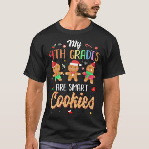 T-shirt Enseignant Mes 4e Graders sont des cookies intelli