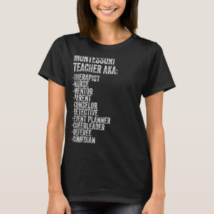 T-shirt Enseignant Montessori