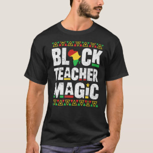 T-shirt Enseignant noir Magie Enseignant Histoire noire