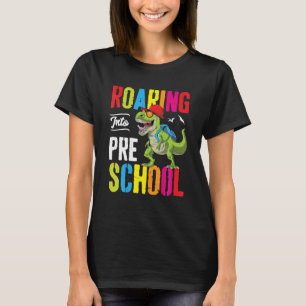 T-shirt Enseignant Pré K Retour À L'École Préscolaire Dino