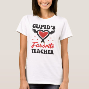 T-shirt Enseignant préféré de Cupid, enseignant de la Sain