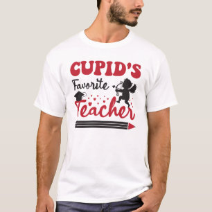 T-shirt Enseignant préféré de Cupid, Enseignant de la Sain
