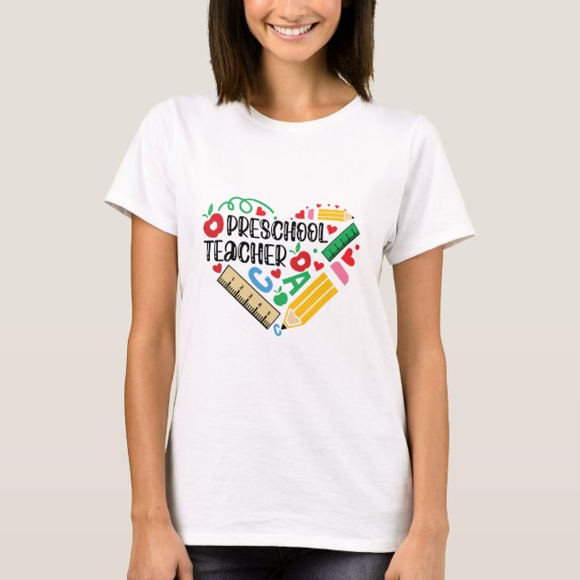 T-shirt Enseignant préscolaire (Devant)