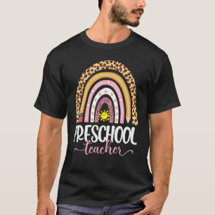 T-shirt Enseignant Préscolaire Retour À L'École Pour Ensei