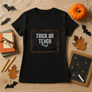 T-shirt Enseignant Primaire Halloween Trick Ou Enseigner