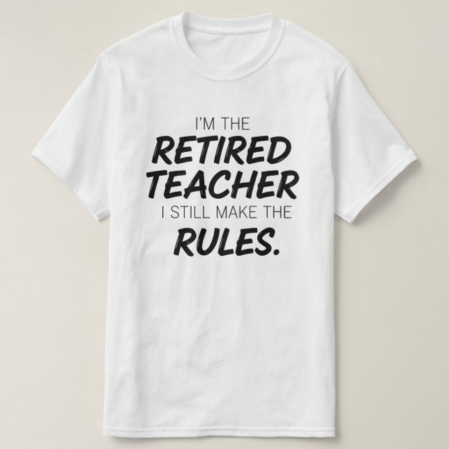 T-shirt Enseignant retraité  (Design devant)