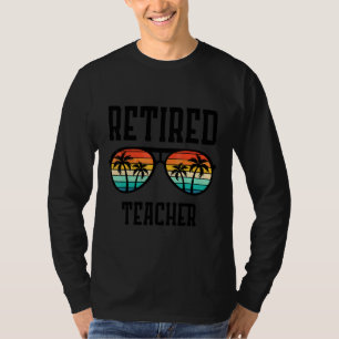 T-shirt Enseignant retraité Pour Hommes & Femmes Rétro Vin