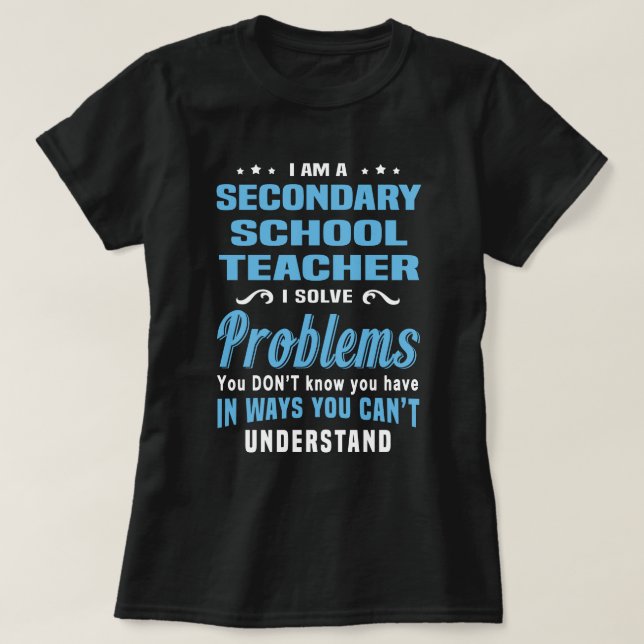 T-shirt Enseignant secondaire (Design devant)