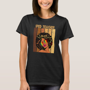 T-shirt Enseignant Sped Afro Afro Afro Afro Afro American 