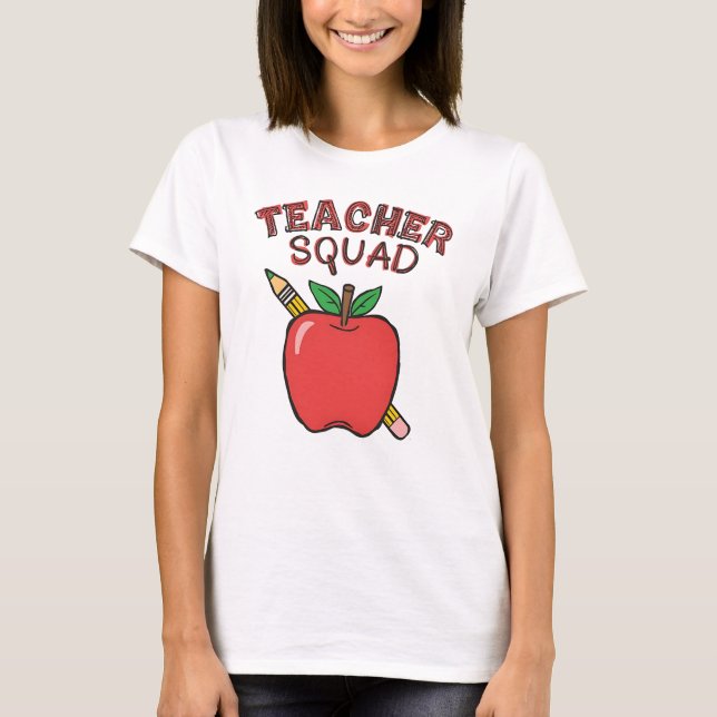 T-shirt ENSEIGNANT SQUAD - appréciation de l'enseignant (Devant)