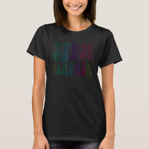 T-shirt ENSEIGNANT STEM super Technologie rétro Crew STEM