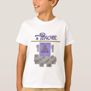 T-shirt Enseignant vous m'enseignez à espérer pour le meil