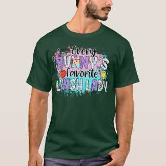 T-shirt Enseignante de la dame de déjeuner préférée de cha