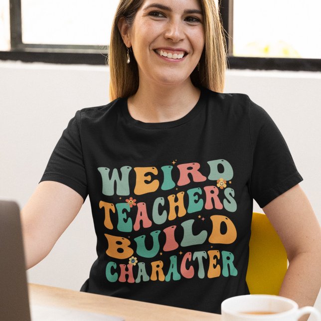 T-shirt Enseignants bizarres construire caractère drôle Su (Créateur téléchargé)
