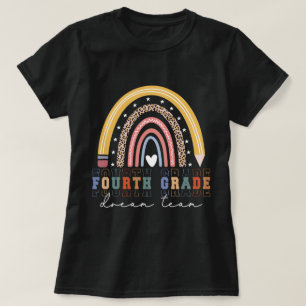 T-shirt Enseignants De L'Équipe De Rêve De Quatrième Année