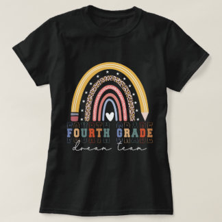 T-shirt Enseignants De L'Équipe De Rêve De Quatrième Année