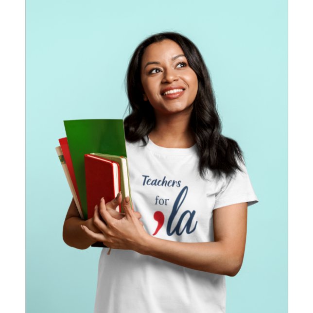 T-shirt Enseignants pour 'la Kamala Harris. BLANCHE (Créateur téléchargé)