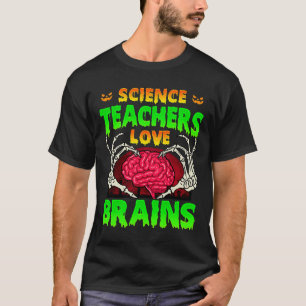 T-shirt Enseignants scientifiques Aimer les cerveaux Squel