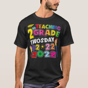 T-shirt Enseignement 2e année le mardi 22222 le 22 février