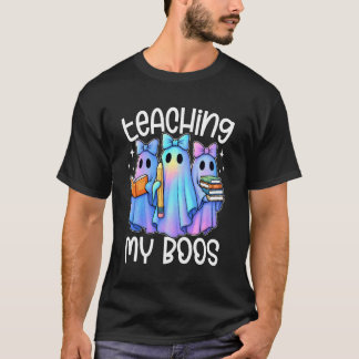 T-shirt Enseigner à mes Boos Pastel Galaxy Ghost Bow Hallo