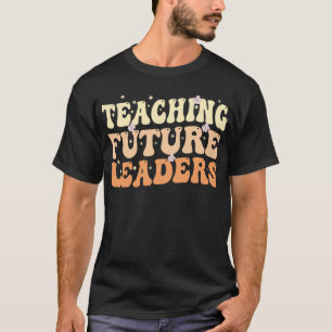 T-shirt enseigner aux futurs leaders melanine noir