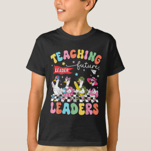 T-shirt Enseigner aux futurs leaders Prof fou de canard Do