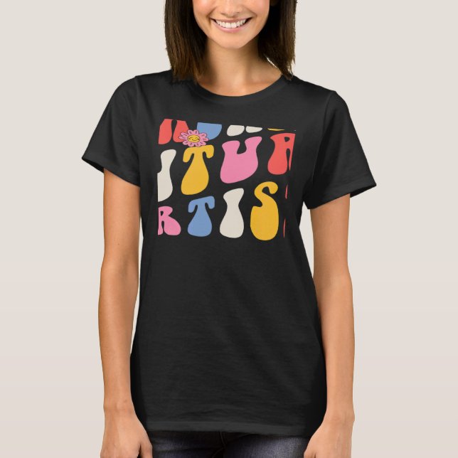 T-shirt Enseigner De Futurs Artistes Super Retro Retour À  (Devant)