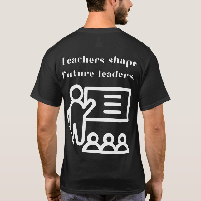T-shirt Enseigner, Inspirer, autonomiser NOIR (Dos)