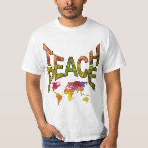 T-shirt Enseigner la paix dans le monde