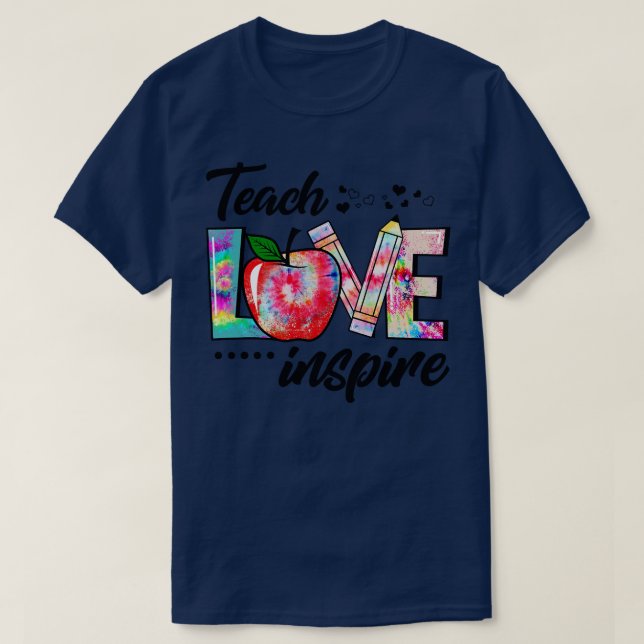 T-shirt enseigner l'amour inspirer 1 (Design devant)