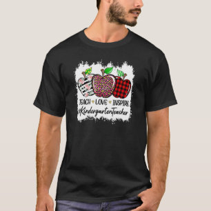 T-shirt Enseigner l'amour inspirer la maternelle enseignan