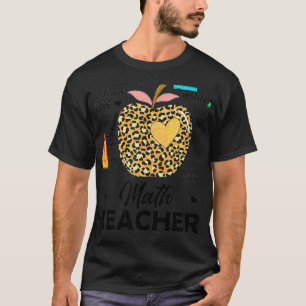 T-shirt Enseigner L'Amour Inspirer Math Enseignant Bienven
