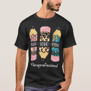 T-shirt Enseigner L'Amour Inspirer Paraprofessionnel Crayo