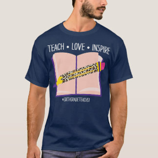 T-shirt Enseigner l'Amour Inspirer Valentines Livre de jou