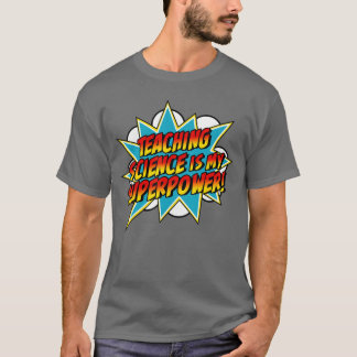 T-shirt Enseigner les sciences est mon superpouvoir Rétro