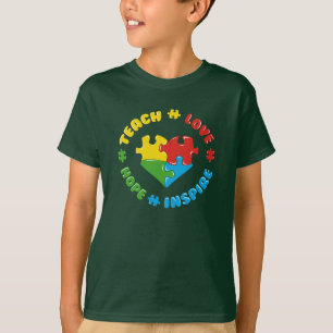 T-shirt Enseigner l'espoir d'amour inspire Sensibilisation