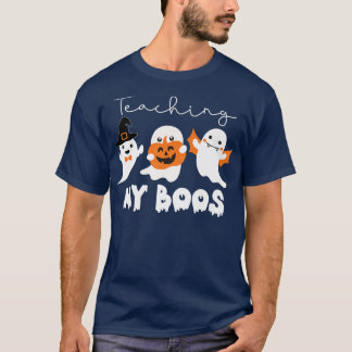 T-shirt Enseigner Mes Boos Halloween Ghost Funny Pour Ense