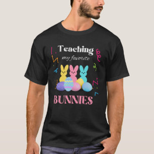 T-SHIRT ENSEIGNER MES BUNNIES PRÉFÉRÉES