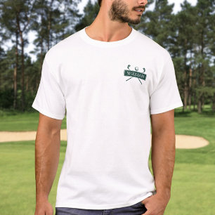T-shirt Ensemble de clubs de golf et balle Émeraude person