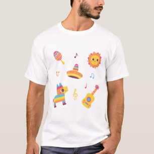 T-shirt Ensemble de fiesta adorable, Maraca, Soleil, Chape