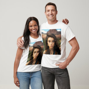 T-shirt Ensemble De Jeunes Belles Femmes Amérindiennes