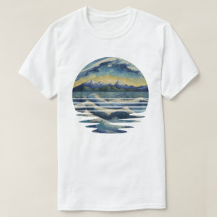T-shirt Ensemble De Peintures De Style Van Gogh, Une Mer A