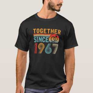 T-shirt Ensemble Depuis 1967 Style Rétro 54E Mariage Anniv