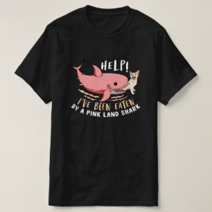 T-shirt Ensemble drôle de requins et de chat