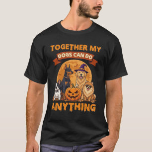 T-shirt Ensemble Les Chiens Peuvent Faire N'importe Quoi H