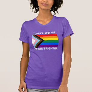 T-shirt Ensemble nous brillons Drapeau Lgbtqia+