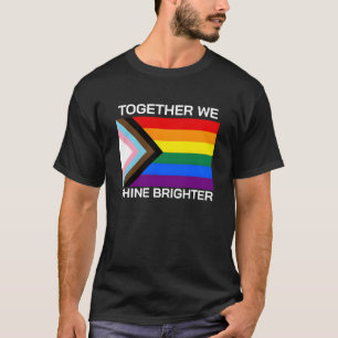 T-shirt Ensemble, nous brillons le drapeau Brighter Lgbtqi