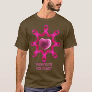 T-shirt Ensemble, nous combattons la sensibilisation