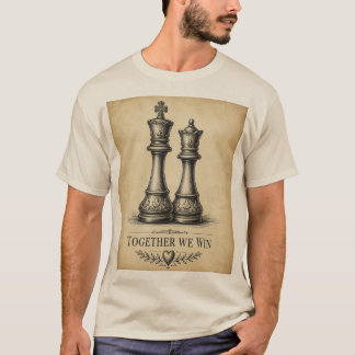 T-shirt Ensemble Nous Gagnons Vintage Échecs Couple