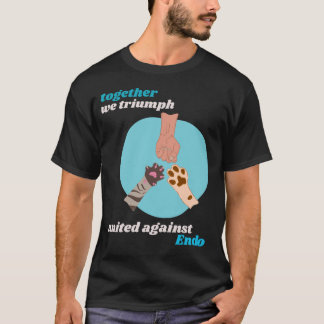 T-shirt ensemble nous triomphons unis contre l'endométrios